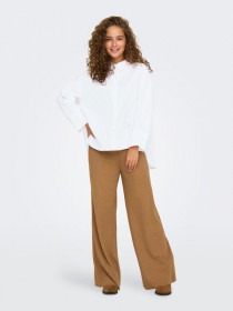 ONLY Oversize Oxford Skjorte Lina Bright White